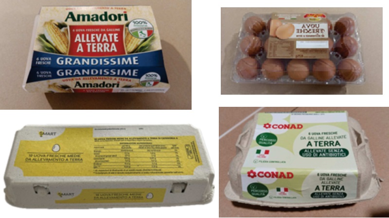 Confezioni uova ritirate